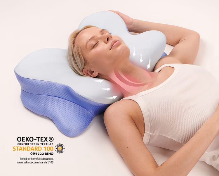 Derila Ergo Pillow designed for better sleep comfort and ergonomic neck support