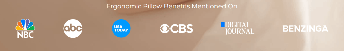 Trusted wellness and sleep publications mentioning ergonomic pillow benefits
